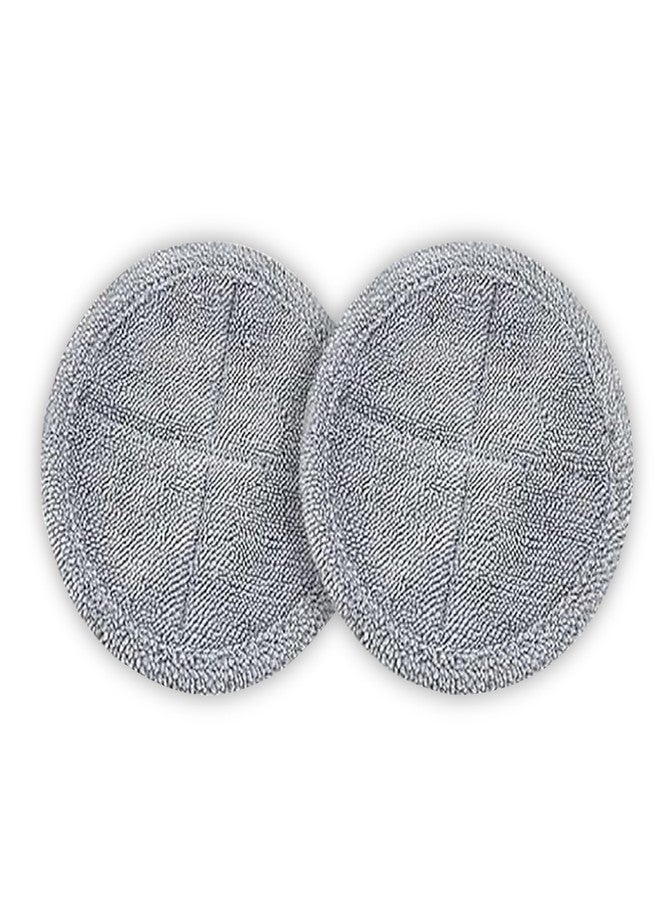 NexLev Replacement Mop Pads (Set of 2) | Compatible with NexLev Cordless Spin Mop SPM-01 | Soft Microfiber Cleaning Pads | Washable & Reusable | for All Floor Types | Easy to Attach & Remove